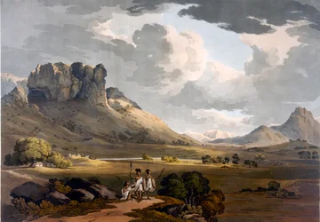 De vallei van Calaat, Ethiopië, ca. 1800